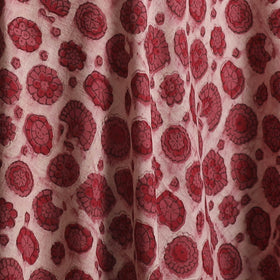 Red - Ajrakh Vanaspati Hand Block Print Natural Dyed Cotton Fabric 28