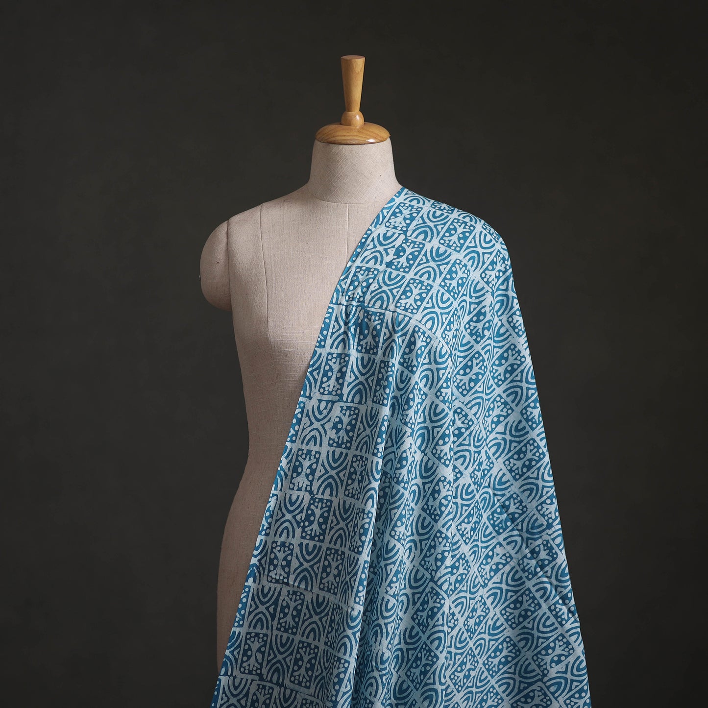 Kutch Hand Block Batik Print Pure Cotton Fabric 44