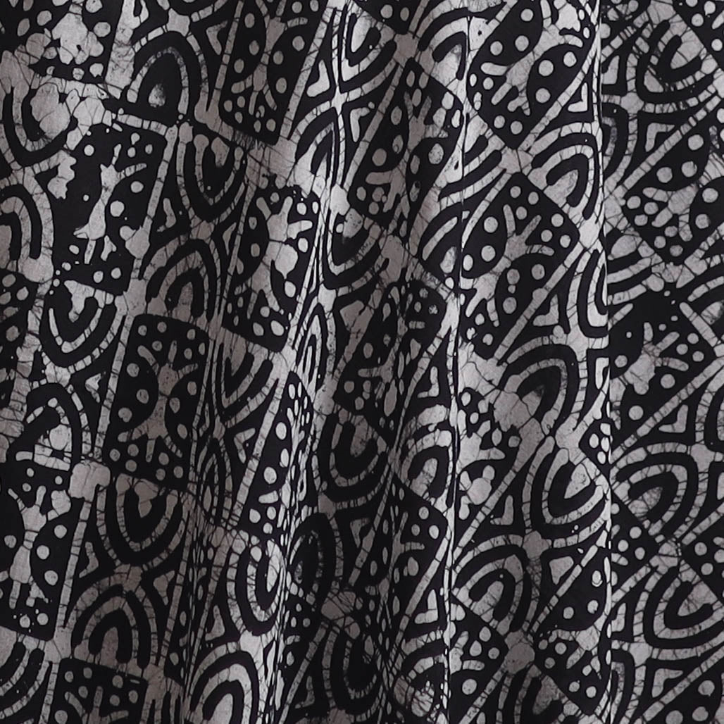 Kutch Hand Block Batik Print Pure Cotton Fabric 45