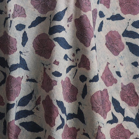 White - Ajrakh Vanaspati Hand Block Print Natural Dyed Cotton Fabric 30