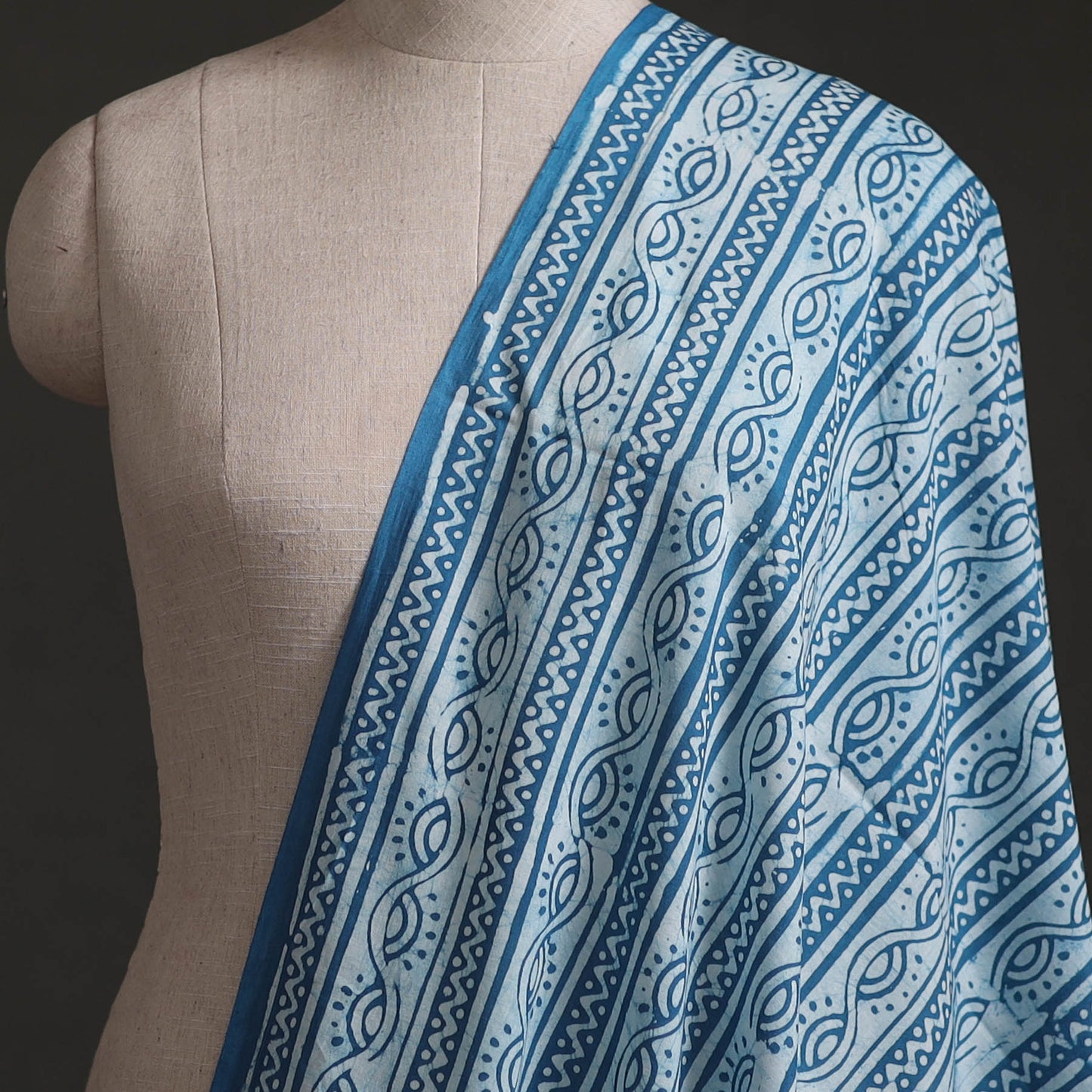 Kutch Hand Block Batik Print Pure Cotton Fabric 48