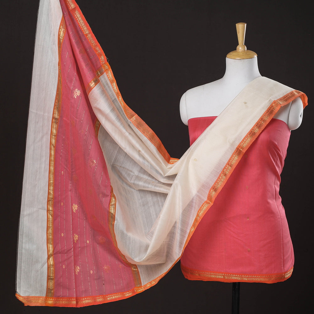 chanderi silk dress material