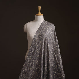 Ajrakh Hand Block Print Natural Dyed Handspun Handwoven Mulberry Silk Fabric  13