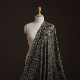 Ajrakh Hand Block Print Natural Dyed Handspun Handwoven Mulberry Silk Fabric  17