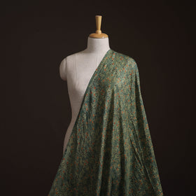 Ajrakh Hand Block Print Natural Dyed Handspun Handwoven Mulberry Silk Fabric 07