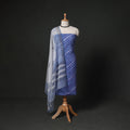 Leheriya Tie-Dye 2pc Cotton Unstitched Dress Material Kurta Set with Earrings 07