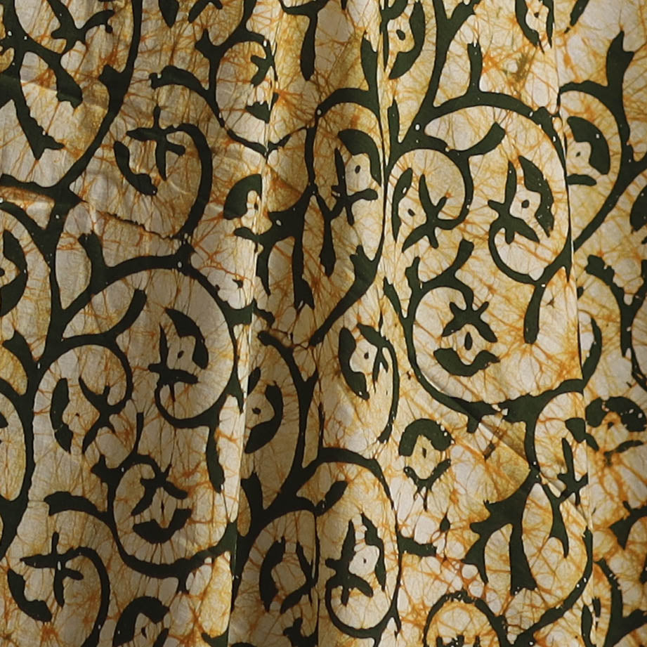 Kutch Hand Block Batik Print Pure Cotton Fabric 54