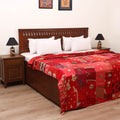 Red - Khambadiya Tagai Patchwork Quilt / Gudri / Blanket 22