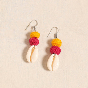 Yellow - navratri special! German silver shell & thread