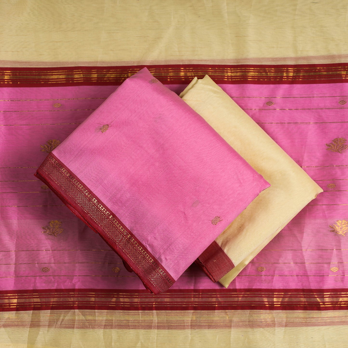 chanderi silk dress material