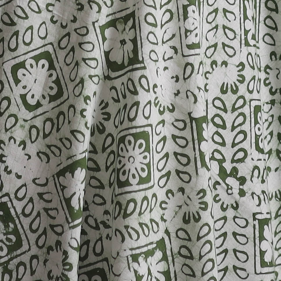 Kutch Hand Block Batik Print Pure Cotton Fabric 58