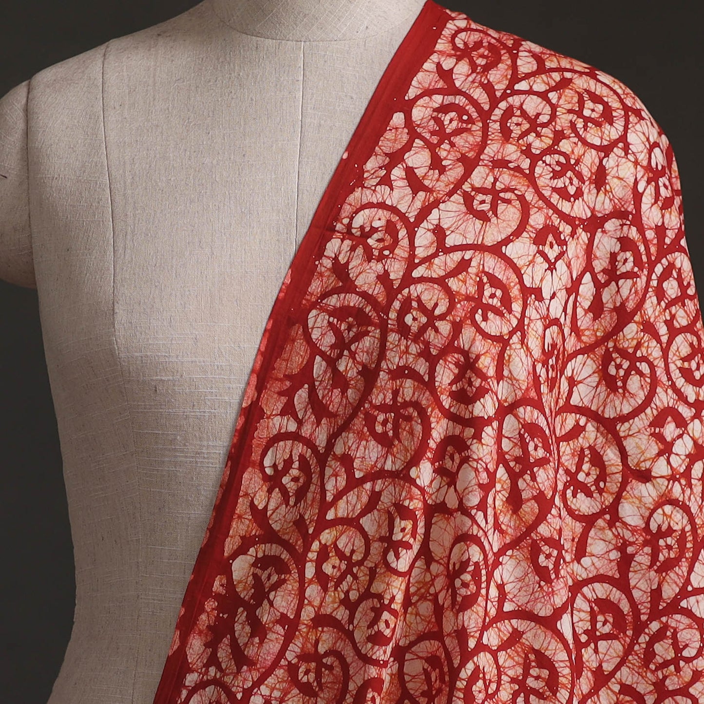 Kutch Hand Block Batik Print Pure Cotton Fabric 59
