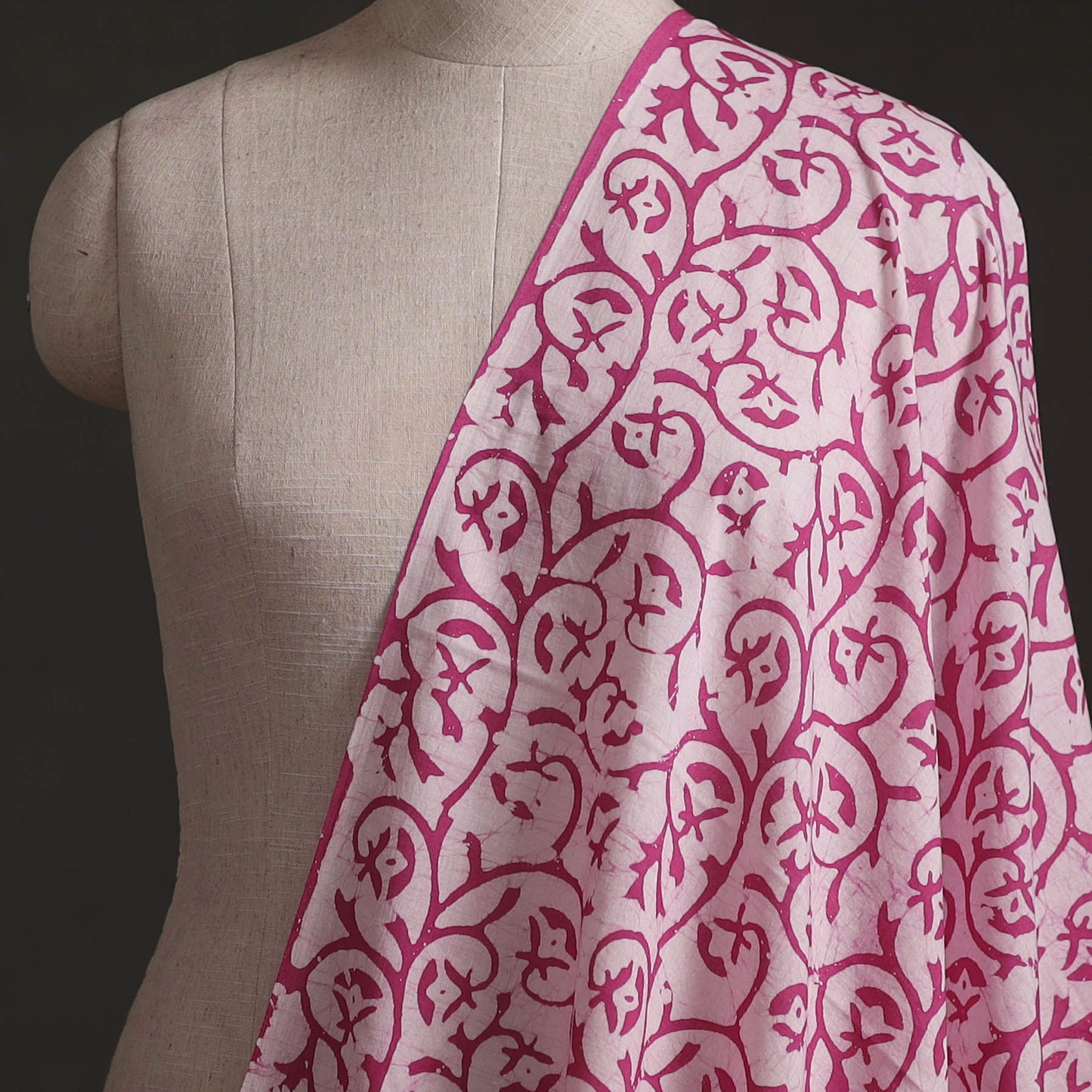 Kutch Hand Block Batik Print Pure Cotton Fabric 61