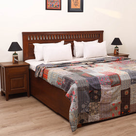 Grey - Khambadiya Tagai Patchwork Quilt / Gudri / Blanket 26