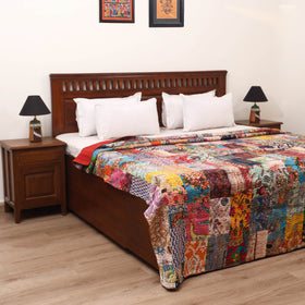Multicolor - Khambadiya Tagai Patchwork Quilt / Gudri / Blanket 27
