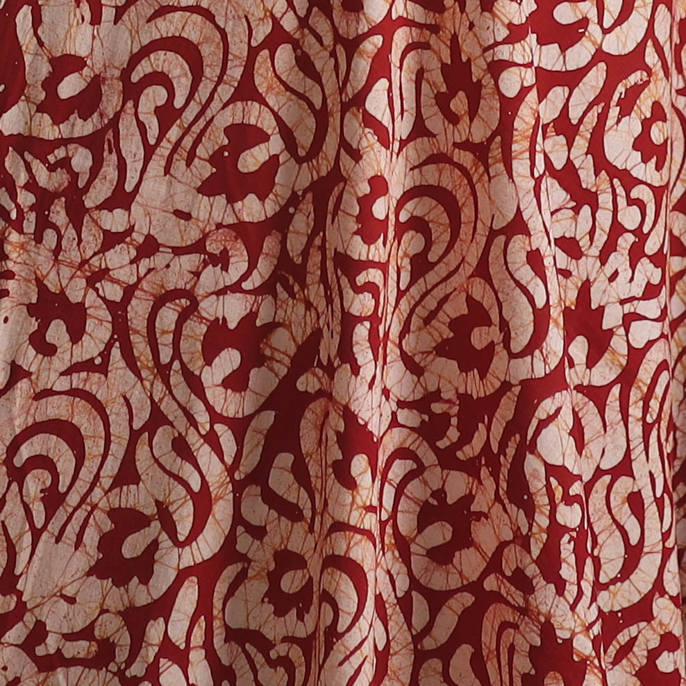 Kutch Hand Block Batik Print Pure Cotton Fabric 64