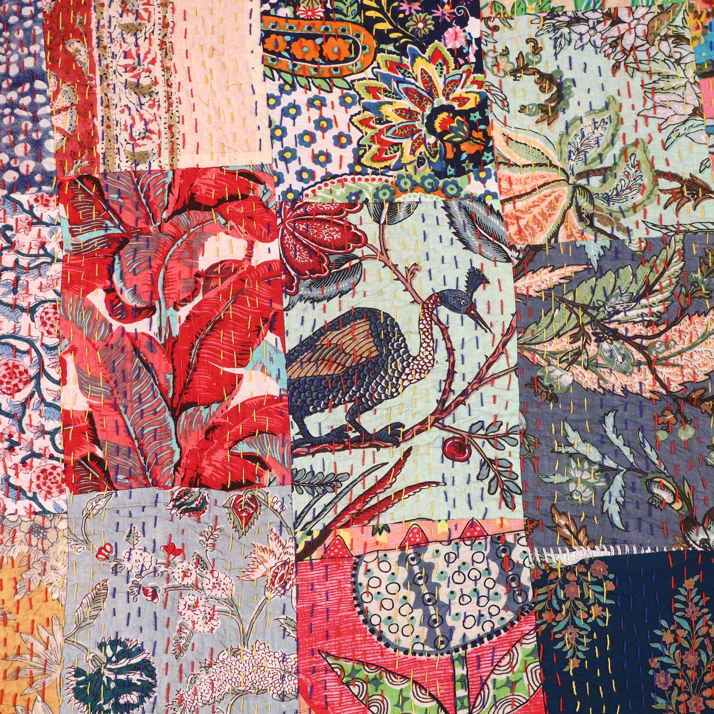 Multicolor - Khambadiya Tagai Patchwork Quilt / Gudri / Blanket 27
