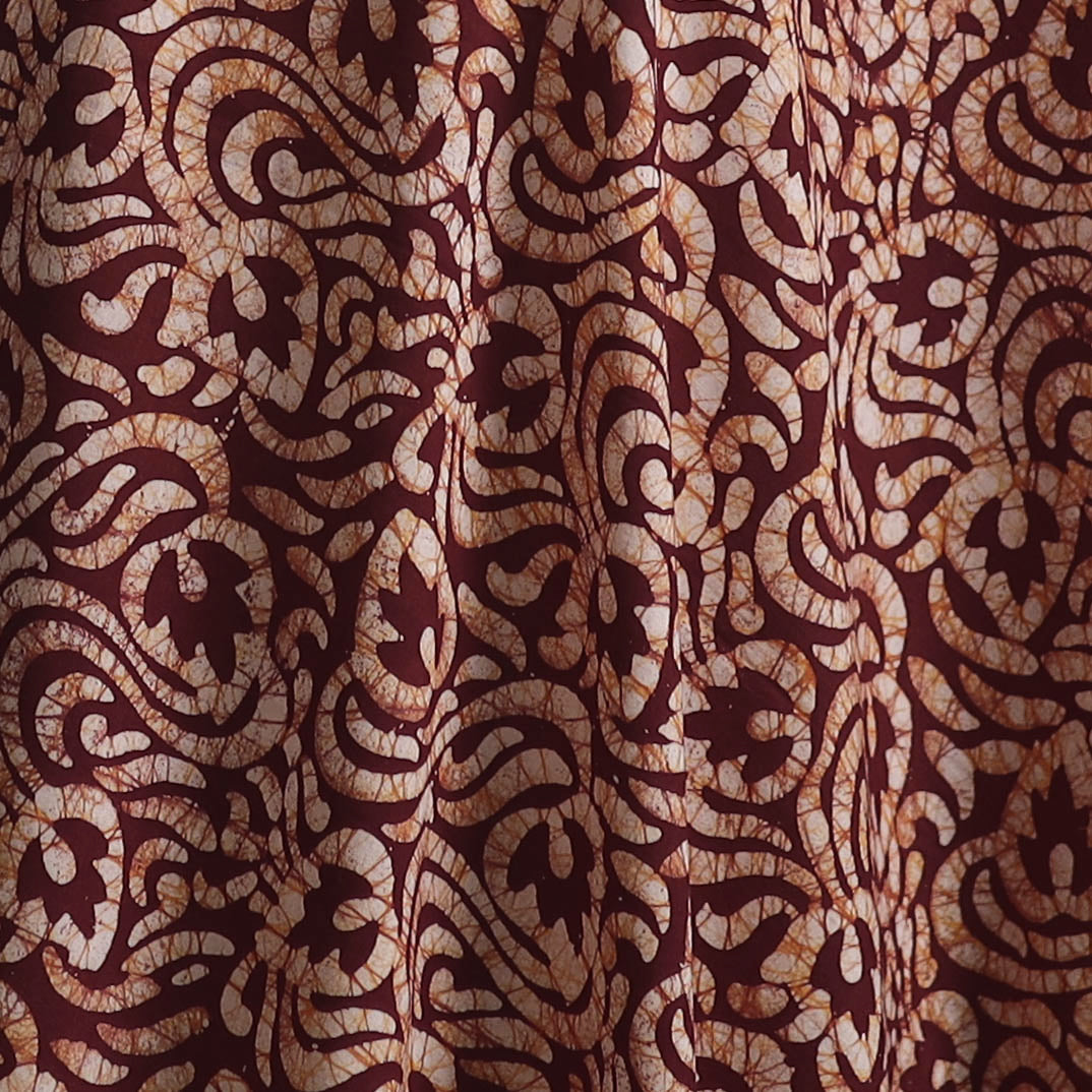 Kutch Hand Block Batik Print Pure Cotton Fabric 67