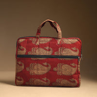 Red - Handmade Quilted Cotton Laptop Bag (12 x 16 in) 35