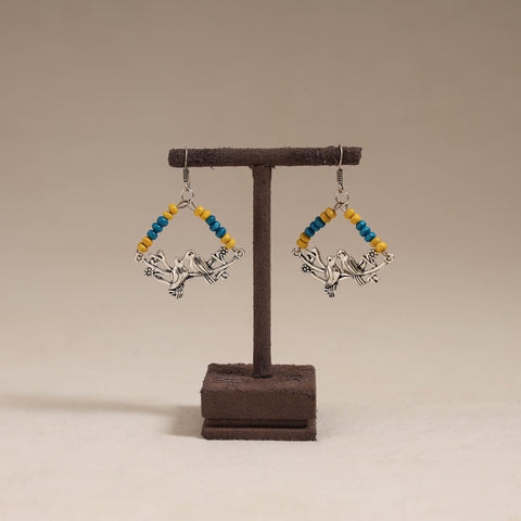 Multicolor - saanvi wooden beads earrings with german