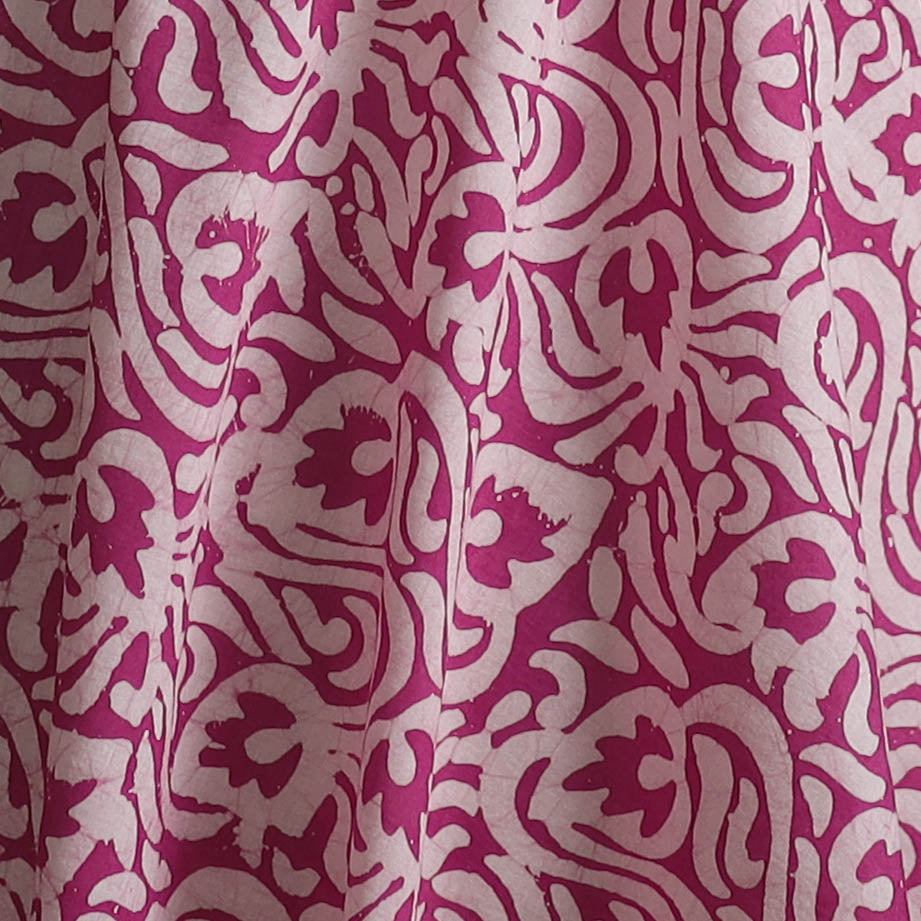 Kutch Hand Block Batik Print Pure Cotton Fabric 68