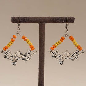 Multicolor - avni wooden beads earrings with german silver