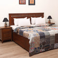 Grey - Khambadiya Tagai Patchwork Quilt / Gudri / Blanket 30