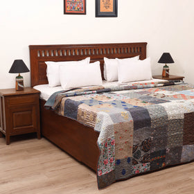 Grey - Khambadiya Tagai Patchwork Quilt / Gudri / Blanket 30