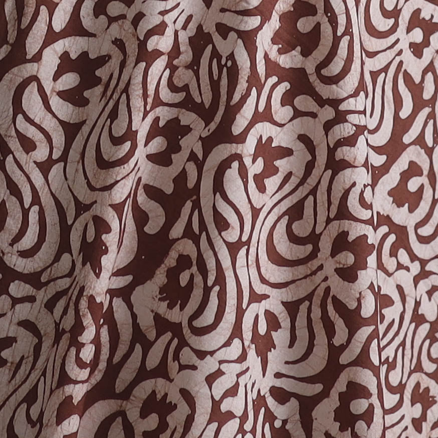 Kutch Hand Block Batik Print Pure Cotton Fabric 69