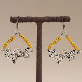 Multicolor - alina wooden beads earrings with german silver