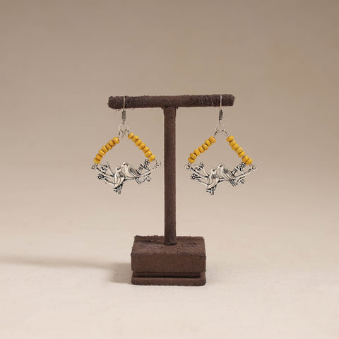 Multicolor - alina wooden beads earrings with german silver