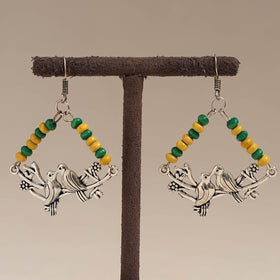 Multicolor - bhavya wooden beads earrings with german