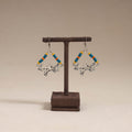 Multicolor - swara wooden beads earrings with german silver