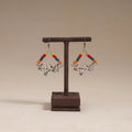 Multicolor - tanvi wooden beads earrings with german silver