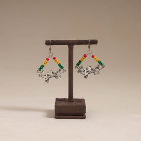 Multicolor - lavina wooden beads earrings with german