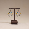 Multicolor - myra wooden beads earrings with german silver
