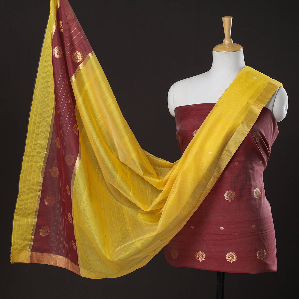 chanderi silk dress material