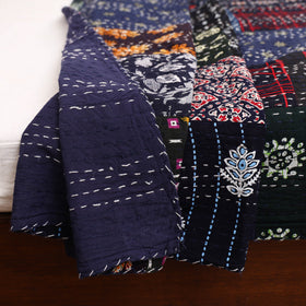 Blue - Khambadiya Tagai Patchwork Quilt / Gudri / Blanket 35