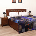Blue - Khambadiya Tagai Patchwork Quilt / Gudri / Blanket 37