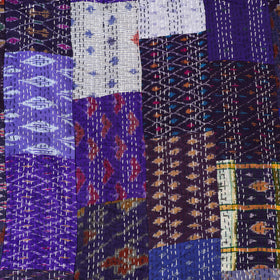 Purple - Khambadiya Tagai Patchwork Quilt / Gudri / Blanket 41