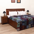 Blue - Khambadiya Tagai Patchwork Quilt / Gudri / Blanket 44