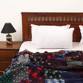 Blue - Khambadiya Tagai Patchwork Quilt / Gudri / Blanket 44