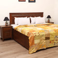 Yellow - Khambadiya Tagai Patchwork Quilt / Gudri / Blanket 46
