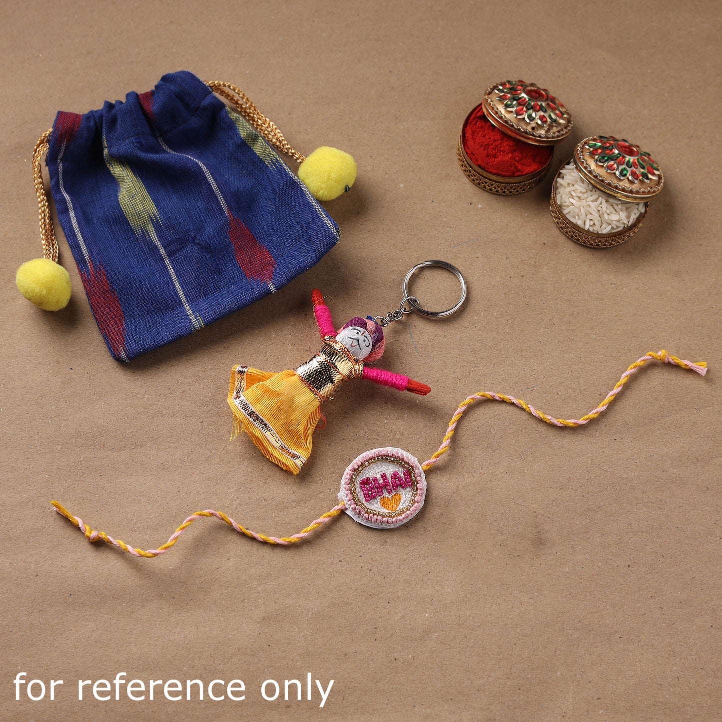 Handmade Beads Evil Eye Rakhi 06