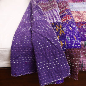 Purple - Khambadiya Tagai Patchwork Quilt / Gudri / Blanket 47