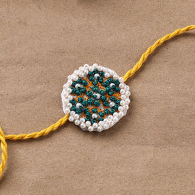 Hand Embroidered Thread Work Rakhi 02