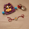 Hand Embroidered Thread Work Rakhi 15