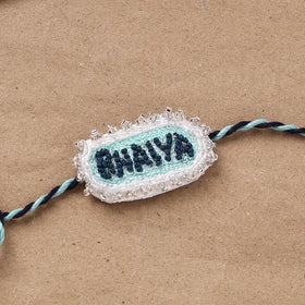 Hand Embroidered Thread Work Rakhi 18