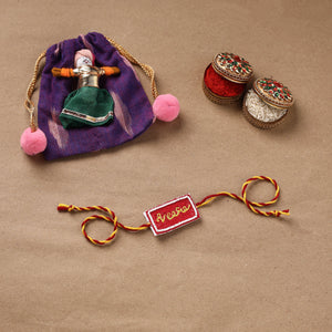 Veere - Hand Embroidered Thread Work Rakhi 22