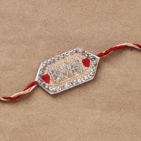 Hand Embroidered Thread Work Rakhi 24